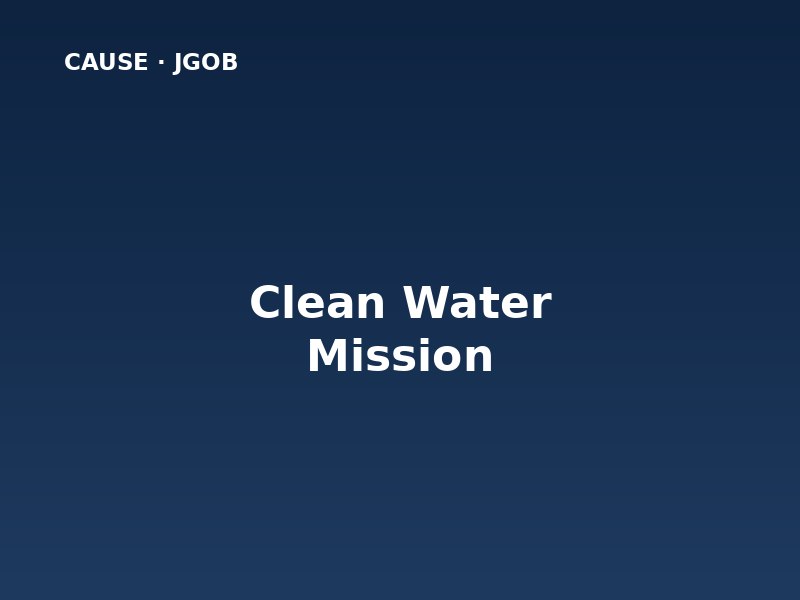 Clean Water Mission