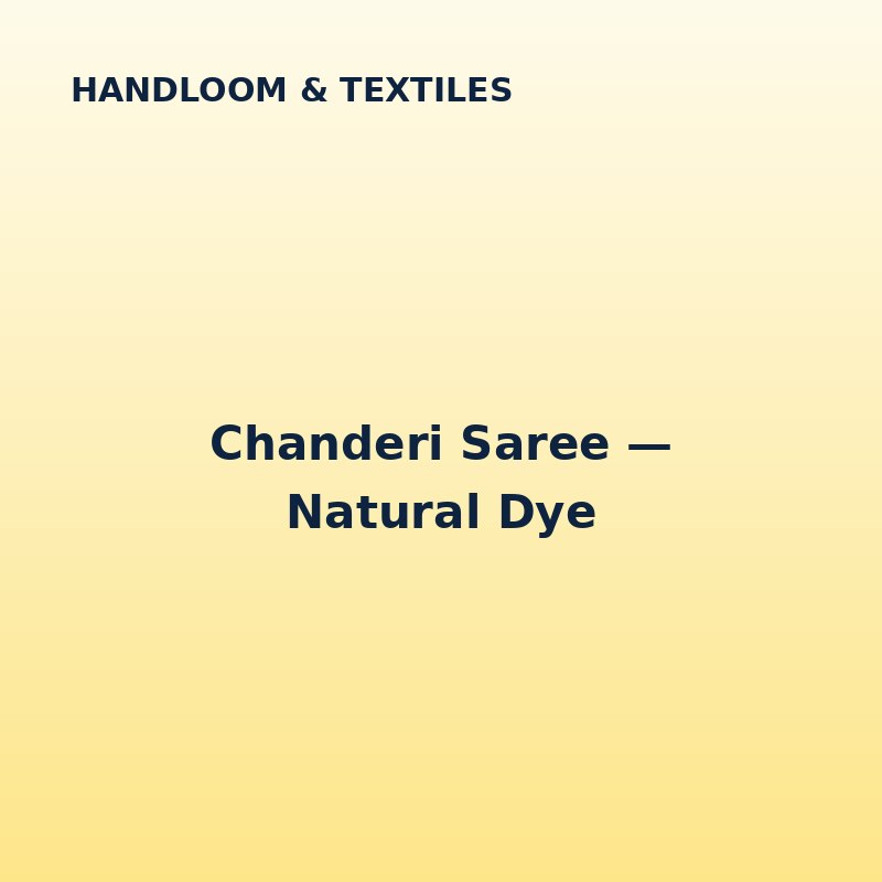 Chanderi Saree — Natural Dye