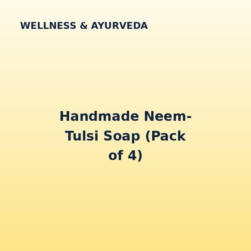 Handmade Neem-Tulsi Soap (Pack of 4)