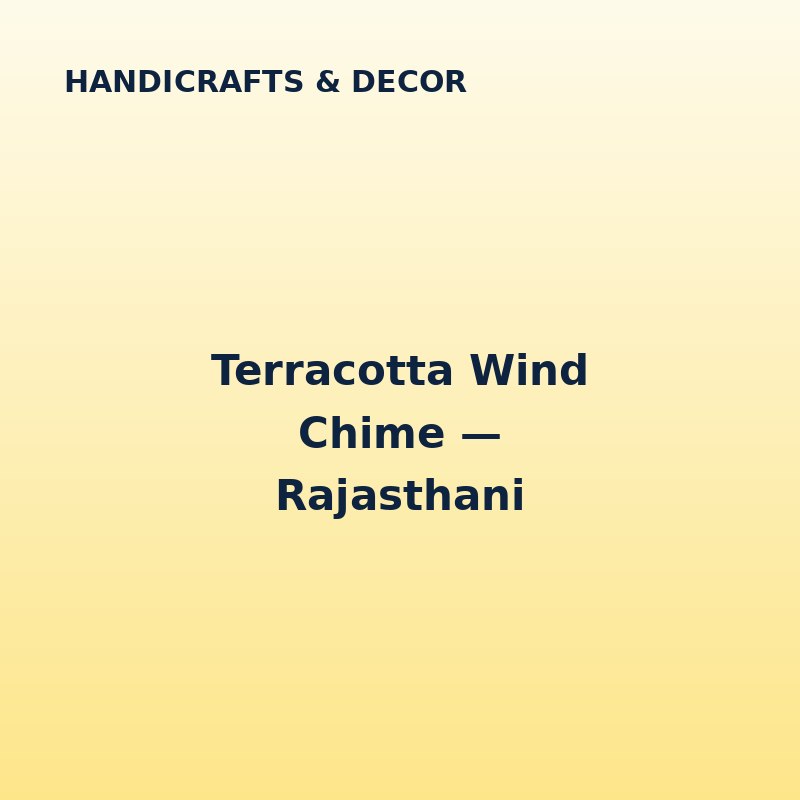Terracotta Wind Chime — Rajasthani
