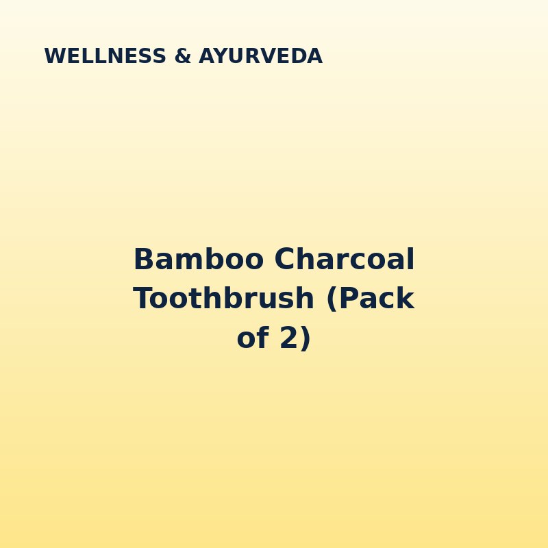 Bamboo Charcoal Toothbrush (Pack of 2)