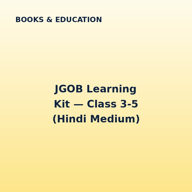 JGOB Learning Kit — Class 3-5 (Hindi Medium)