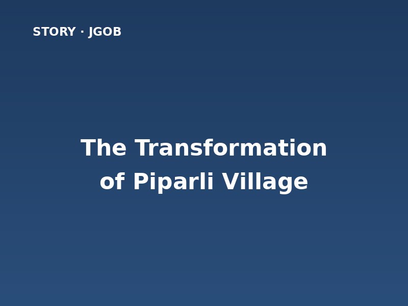 The Transformation of Piparli Village