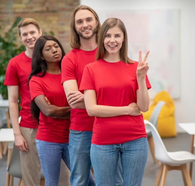 Volunteers at work